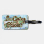 おもしろい行き先マンガのフラッシュバックおもしろい ラゲッジタグ (裏面横)