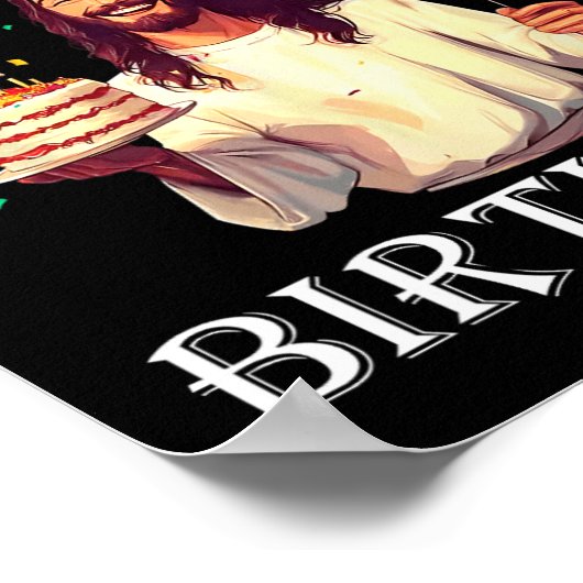 おもしろい行け誕生日メリークリスマス ポスター (角)