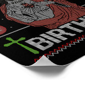 おもしろい行け誕生日メリークリスマス ポスター (角)