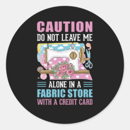 おもしろい裁縫ワードアートクラシックラウンドステッカー ラウンドシール