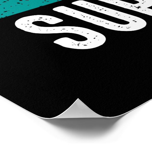 おもしろい裁縫ワードアートポスター ポスター (角)