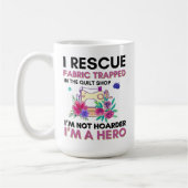 おもしろい裁縫引用文ヴィンテージフローラ裁縫機 コーヒーマグカップ (左)