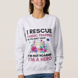 おもしろい裁縫引用文ヴィンテージフローラ裁縫機 スウェットシャツ