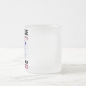 おもしろい裁縫引用文ヴィンテージフローラ裁縫機 フロストグラスマグカップ (中央)