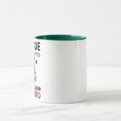 おもしろい裁縫引用文ヴィンテージフローラ裁縫機 マグカップ (中央)