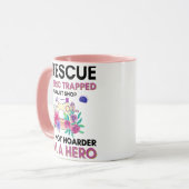 おもしろい裁縫引用文ヴィンテージフローラ裁縫機 マグカップ (正面左)