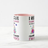 おもしろい裁縫引用文ヴィンテージフローラ裁縫機 マグカップ (中央)