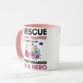 おもしろい裁縫引用文ヴィンテージフローラ裁縫機 マグカップ (正面左)