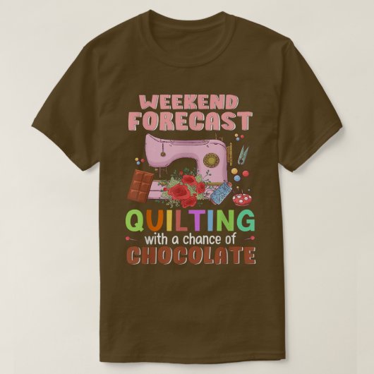 おもしろい裁縫機械キルティングクレフタシーストレスQ Tシャツ (デザイン正面)