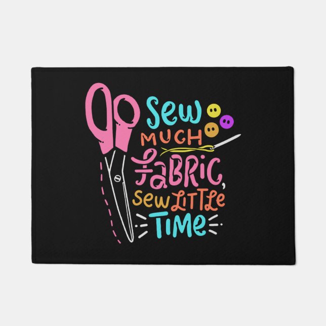 おもしろい裁縫 – 縫い布 ドアマット (正面)