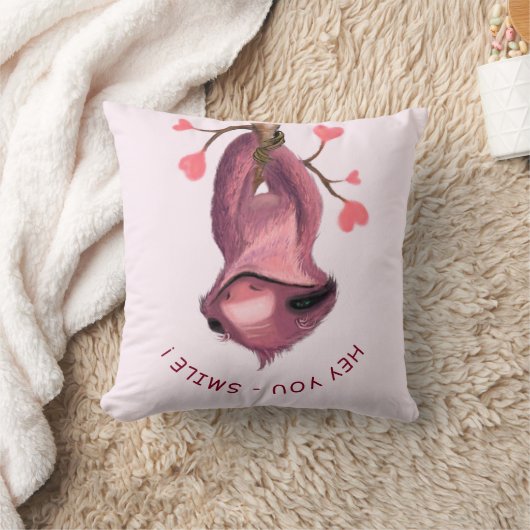 おもしろい装飾用クッションスよくはしゃぐロススマイルカスタム文字 クッション (ブランケット)