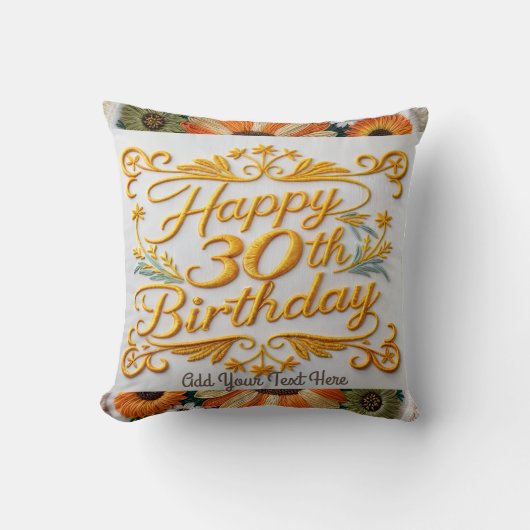 おもしろい装飾用クッション30歳 クッション (正面)
