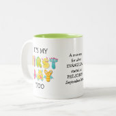 おもしろい親ギフトが初めてだ ツートーンマグカップ (正面左)