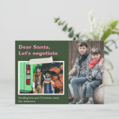 おもしろい親愛クリスマスよくはしゃぐカード シーズンカード (スタンド正面)