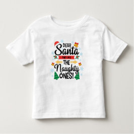おもしろい親愛サンタ彼らは一ついけなのクリスマス トドラーTシャツ
