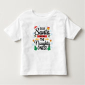 おもしろい親愛サンタ彼らは一ついけなのクリスマス トドラーTシャツ (正面)