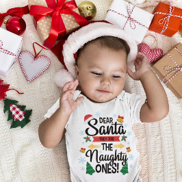 おもしろい親愛サンタ彼らは一ついけなのクリスマス ベビーボディスーツ
