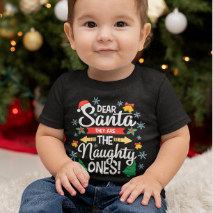 おもしろい親愛サンタ彼らは一ついけなのクリスマス ベビーTシャツ