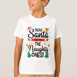 おもしろい親愛サンタ彼らは一ついけなのクリスマス Tシャツ