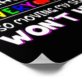 おもしろい親愛先生私は皆に話す移動シートWo ポスター (角)