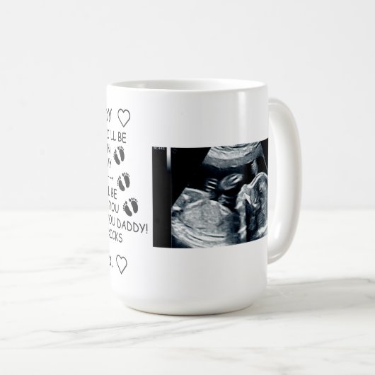 おもしろい親愛父パーソナライズされたの日 コーヒーマグカップ (正面右)
