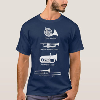 おもしろい角のフランスの型 Tシャツ