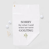 おもしろい言った事を謝おもしろいる ゴルフタオル (インサイチュ)