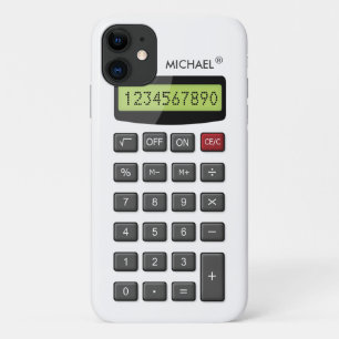 おもしろい計クール算パターンとカスタム文字 iPhone 11 ケース
