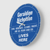 おもしろい記念スタイル壁プラーク大時計 ラージ壁時計 (傾斜)