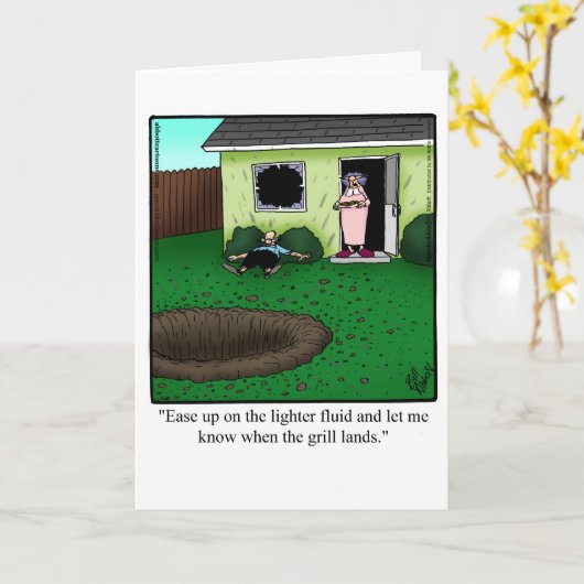 おもしろい記念日カード彼氏へ　スペクティクルズ カード (黄色い花)