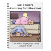 おもしろい記念日パーティーゲストブック ノートブック (正面)
