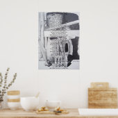 おもしろい詩の静生園道芸術 ポスター (キッチン)