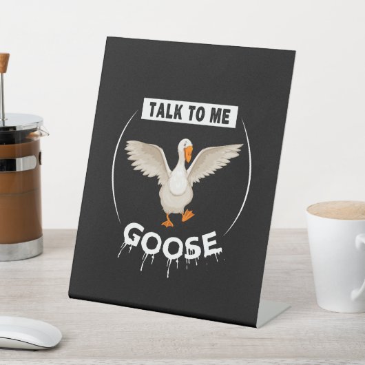 おもしろい話す 台座サイン (インサイチュ)