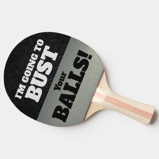 おもしろい話のバストをあなたの状況平手で打って下さい 卓球ラケット (横)
