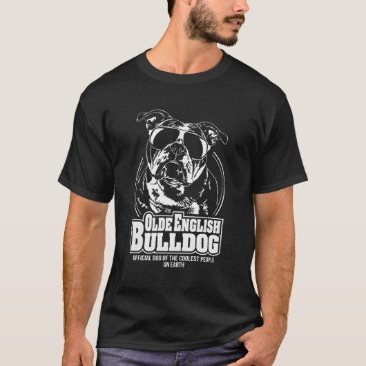 おもしろい誇りを持ったOlde Englishブルドッグクール人Gi Tシャツ (正面)