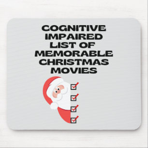 おもしろい認識のChristmas Movie List マウスパッド