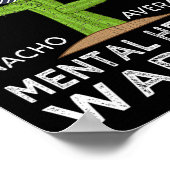 おもしろい認識度メンタルヘルス戦士 ポスター (角)