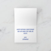 おもしろい誕生年Nobody's Perfect誕生日 カード (内部)