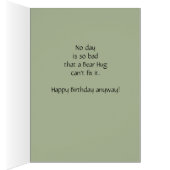 おもしろい誕生日いいえ日ので、悪い熊の抱擁それを修正できない (内側 (右))