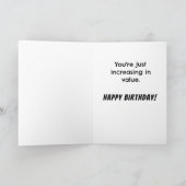 おもしろい誕生日の増加 カード (内部)