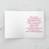 おもしろい誕生日の配信 カード (内部)