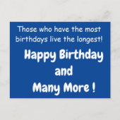 おもしろい誕生日はがき ポストカード (正面)