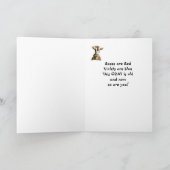 おもしろい誕生日は丘の上の古いヤギのユーモア カード (内部)