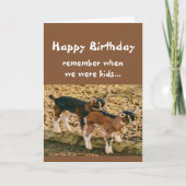 おもしろい誕生日は丘の上の古いヤギのユーモア カード (正面)