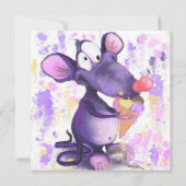 おもしろい誕生日アイスクリーム付き食べカード (裏面)