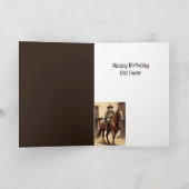 おもしろい誕生日ウエスタンワイルドウエストユーモア カード (内部)