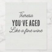 おもしろい誕生日カスタム素晴らし ワインラベル (シングルラベル)