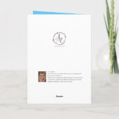 おもしろい誕生日カップケーキのグリーティングカード サンキューカード (裏面)