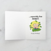 おもしろい誕生日カーもし与えドの現金または小切手 カード (内部)