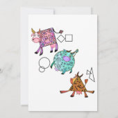 おもしろい誕生日カーカラフルド (裏面)